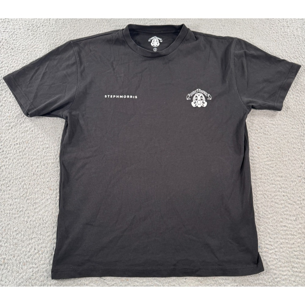 Footpatrol x Steph Morris Shirt Men's Small Black 20th Anniversary Graphic Tee